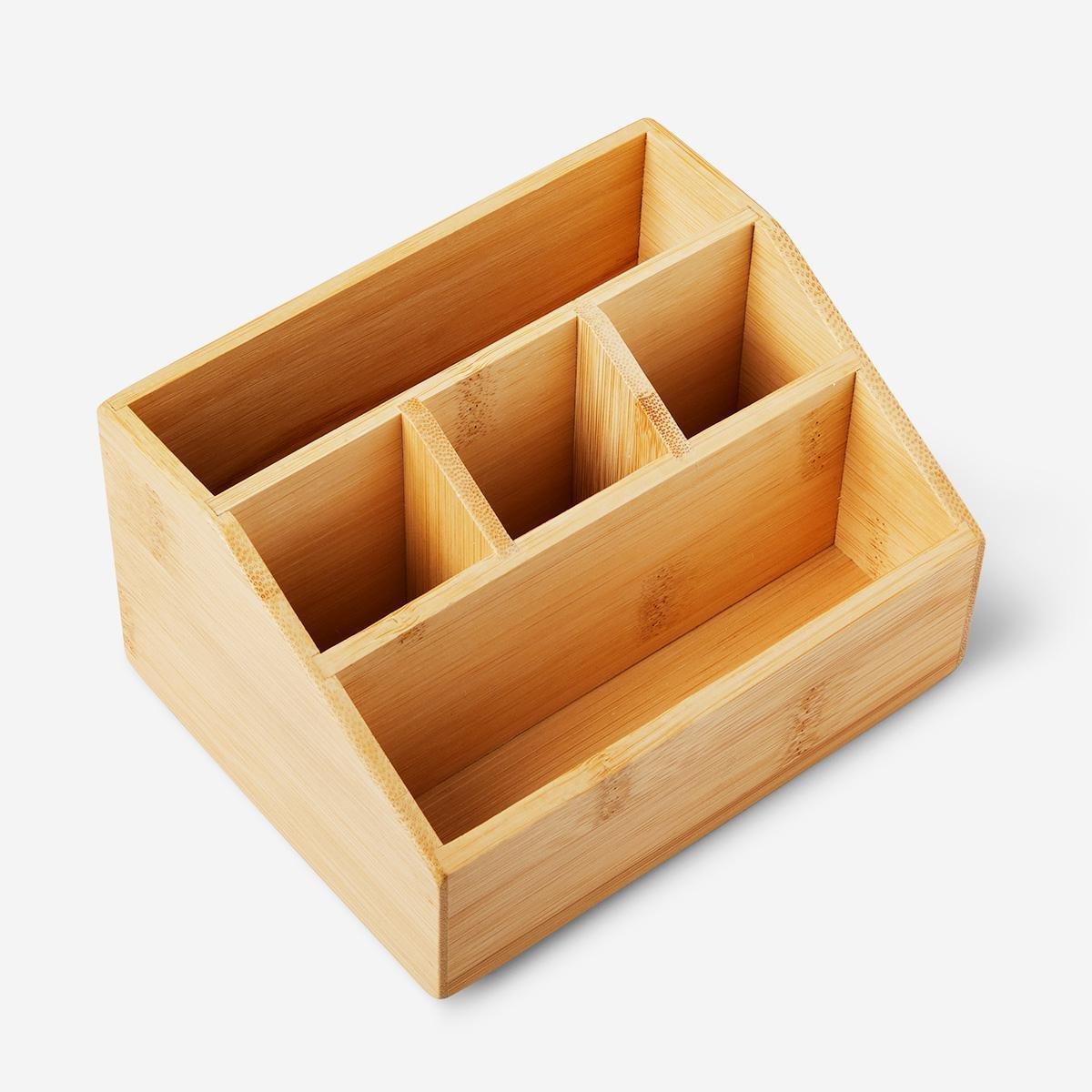 Bamboo make-up organiser