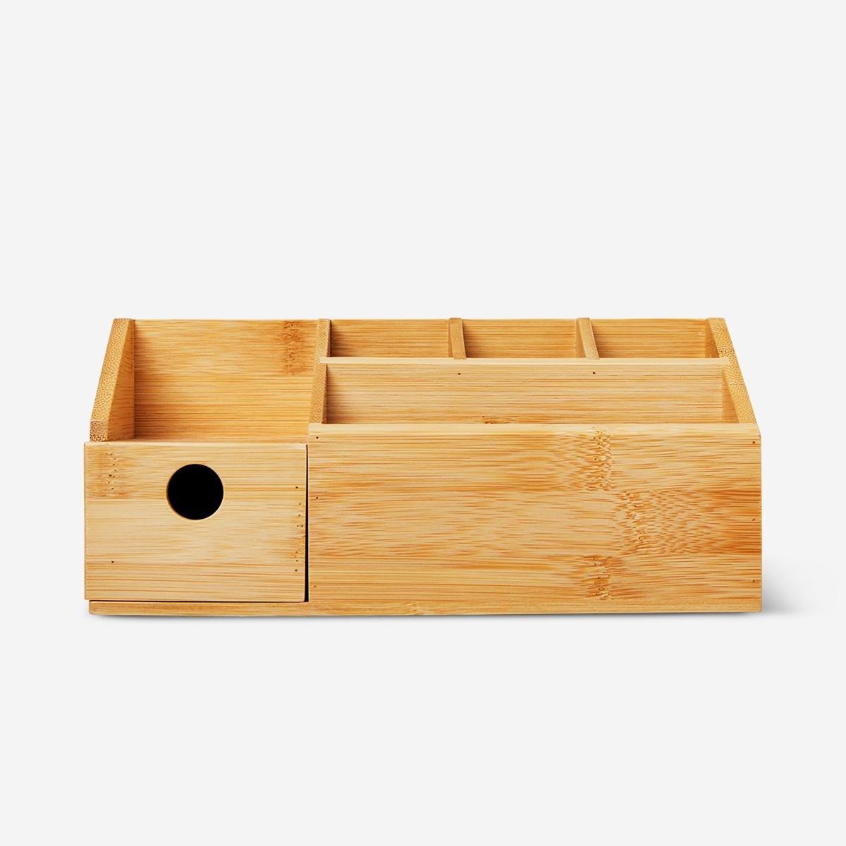Bamboo make-up organiser
