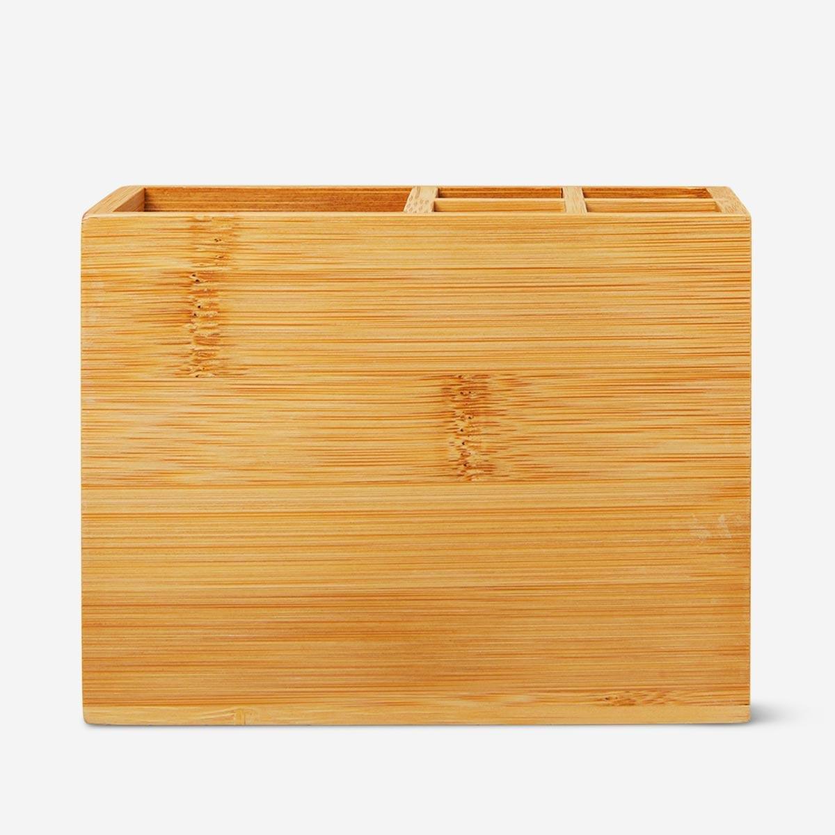 Bamboo make-up organiser
