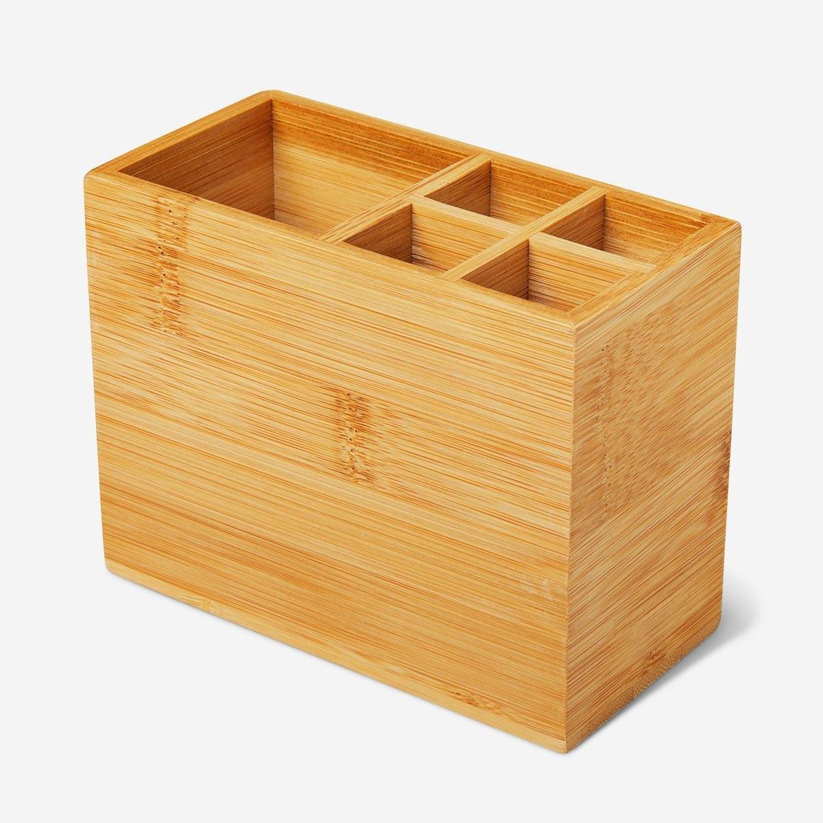 Bamboo make-up organiser