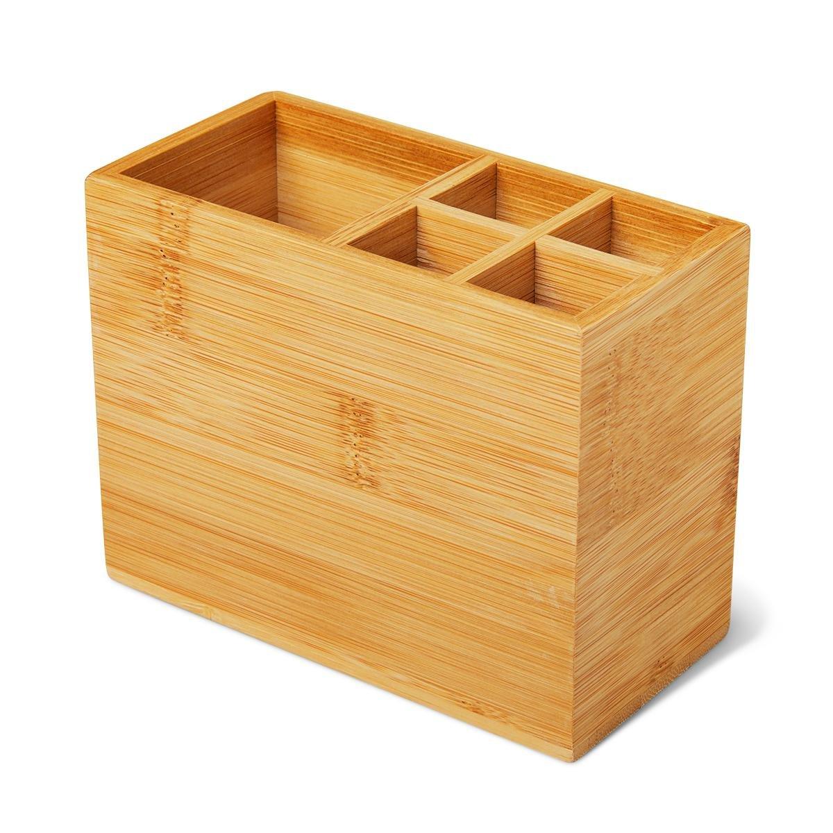 Bamboo make-up organiser