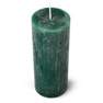 Green pillar candle. 15 cm