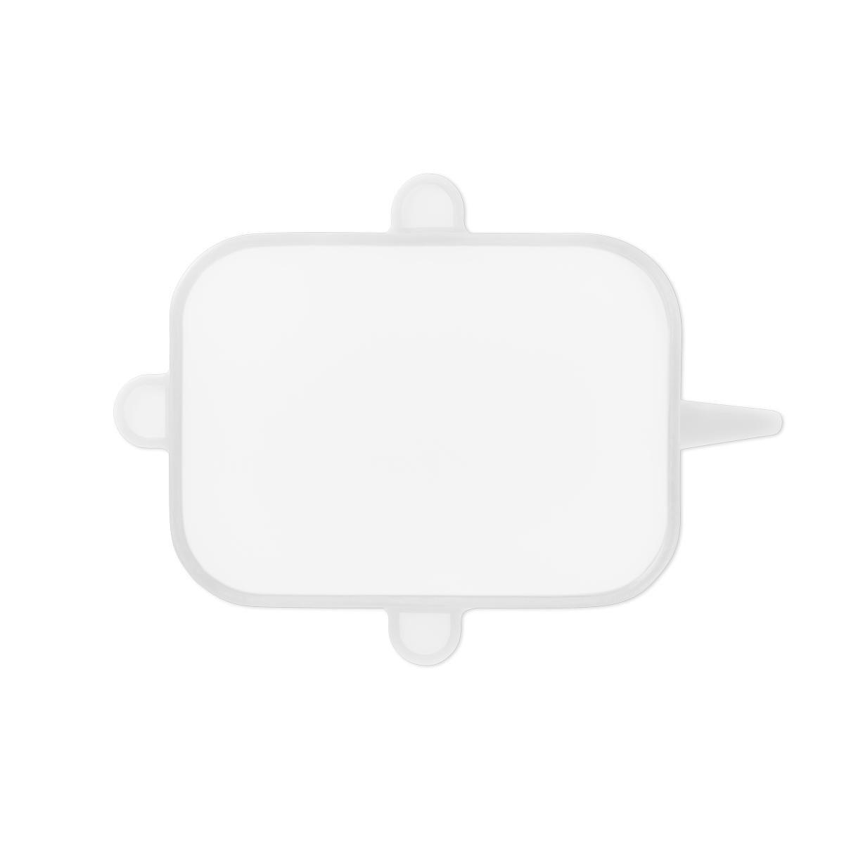 Transparent reusable silicone lids food covers