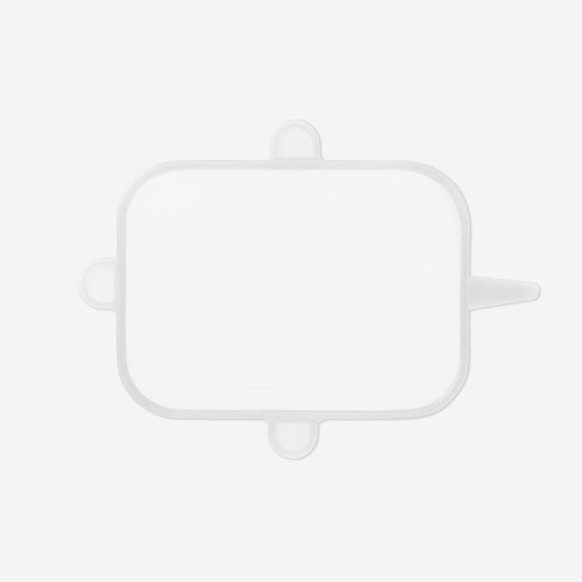 Transparent reusable silicone lids food covers