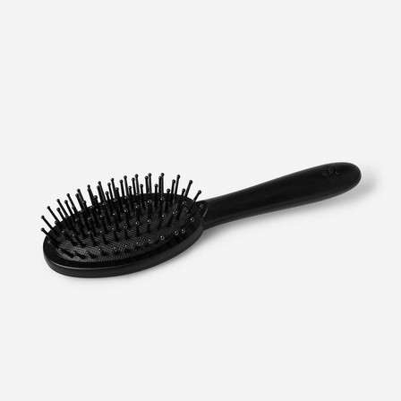 Black round hairbrush