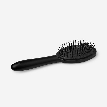 Black round hairbrush