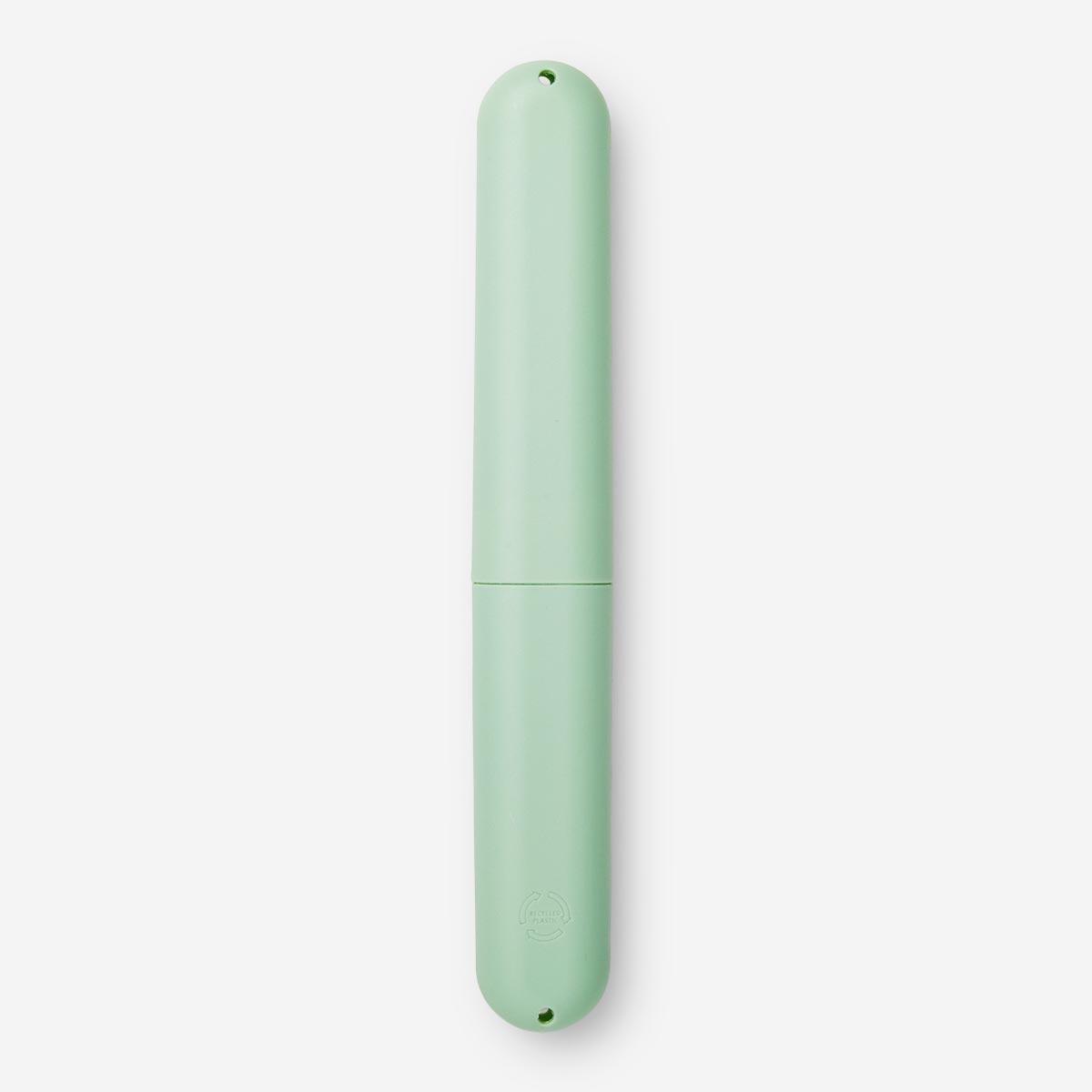 Green toothbrush case