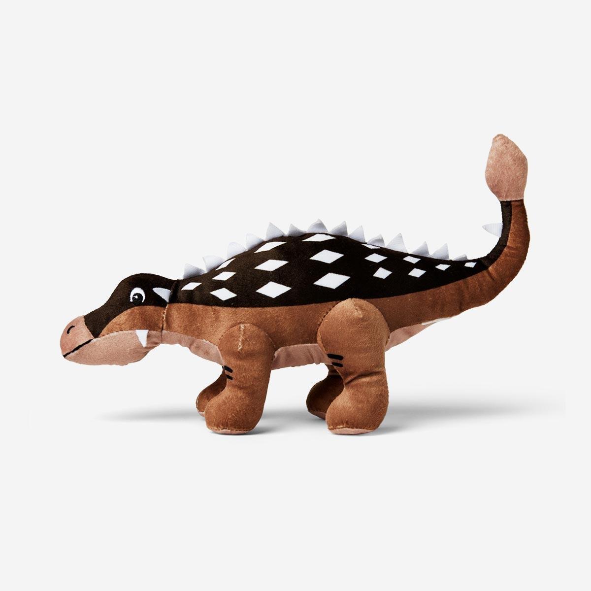 Brown dinosaur soft plush