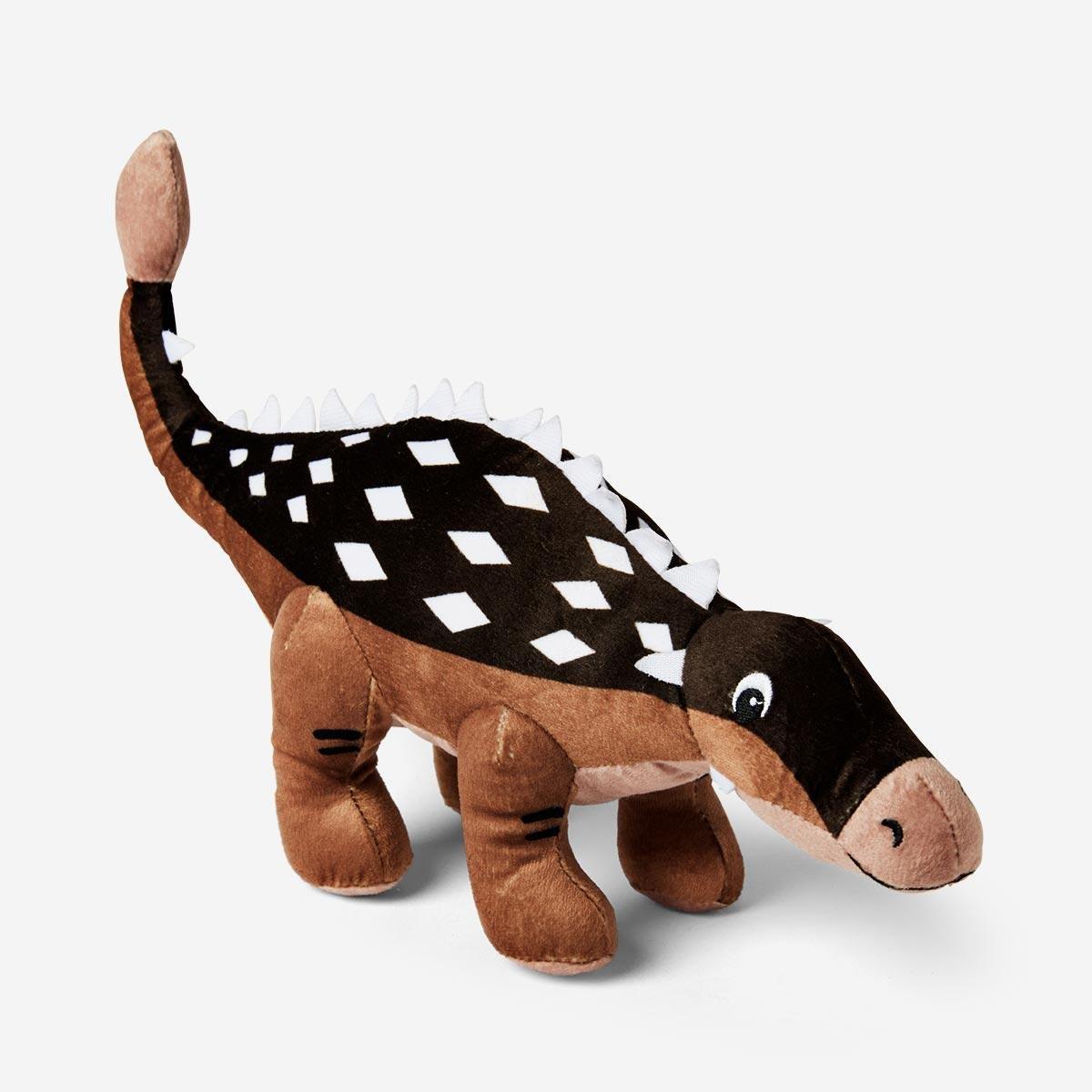 Brown dinosaur soft plush