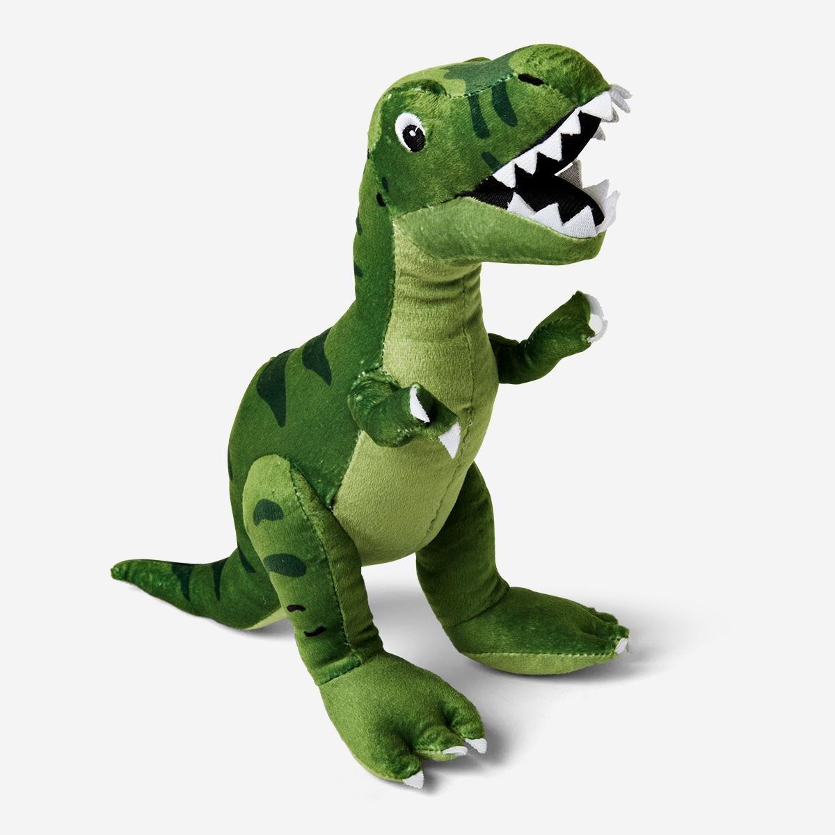 Green dinosaur soft plush