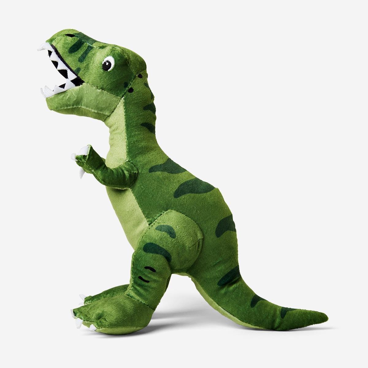 Green dinosaur soft plush