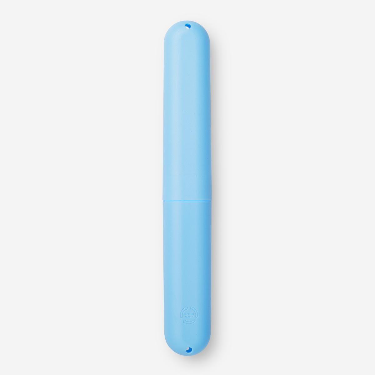 Blue toothbrush case