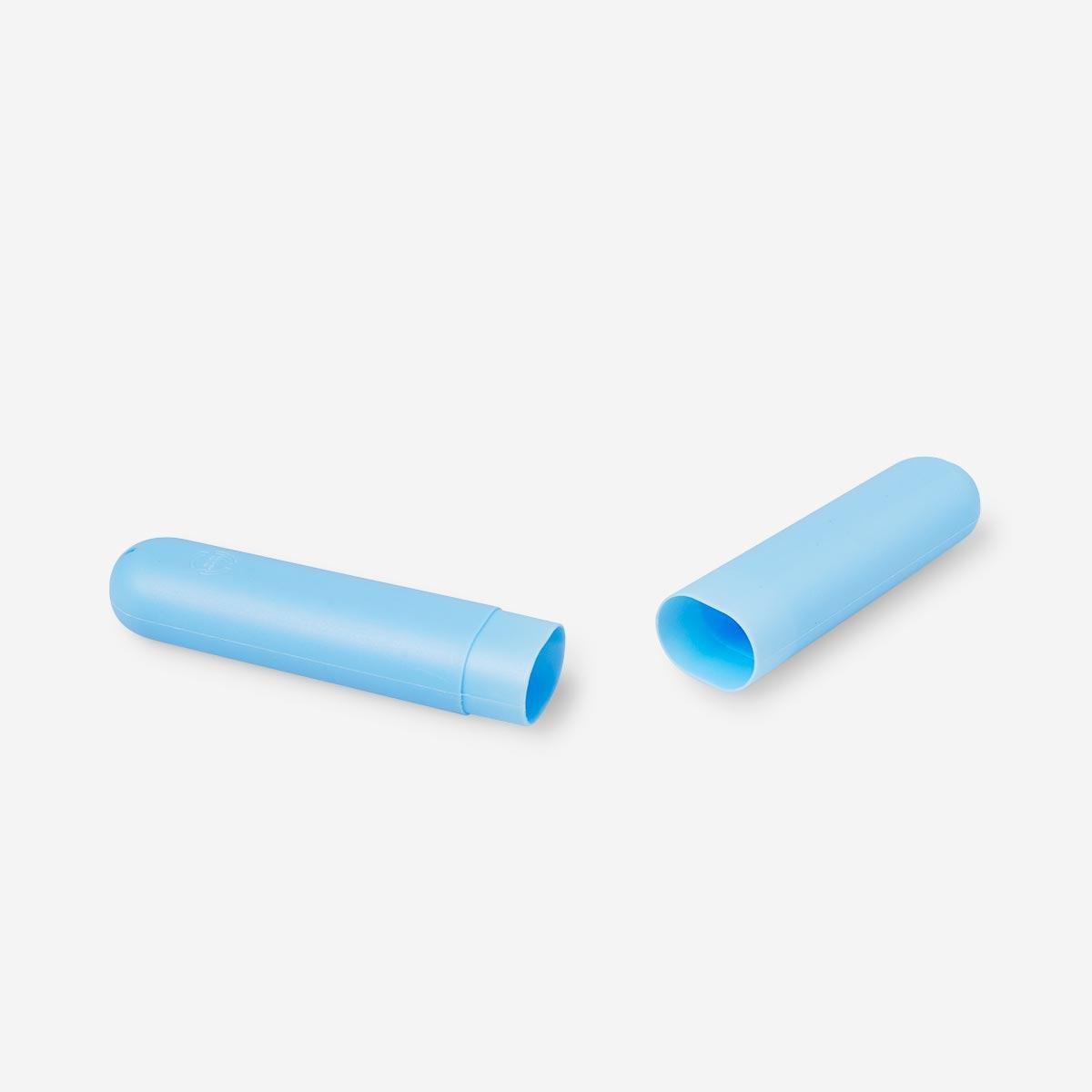 Blue toothbrush case