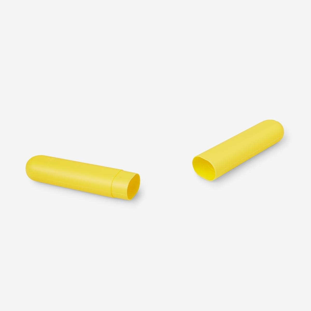 Yellow toothbrush case