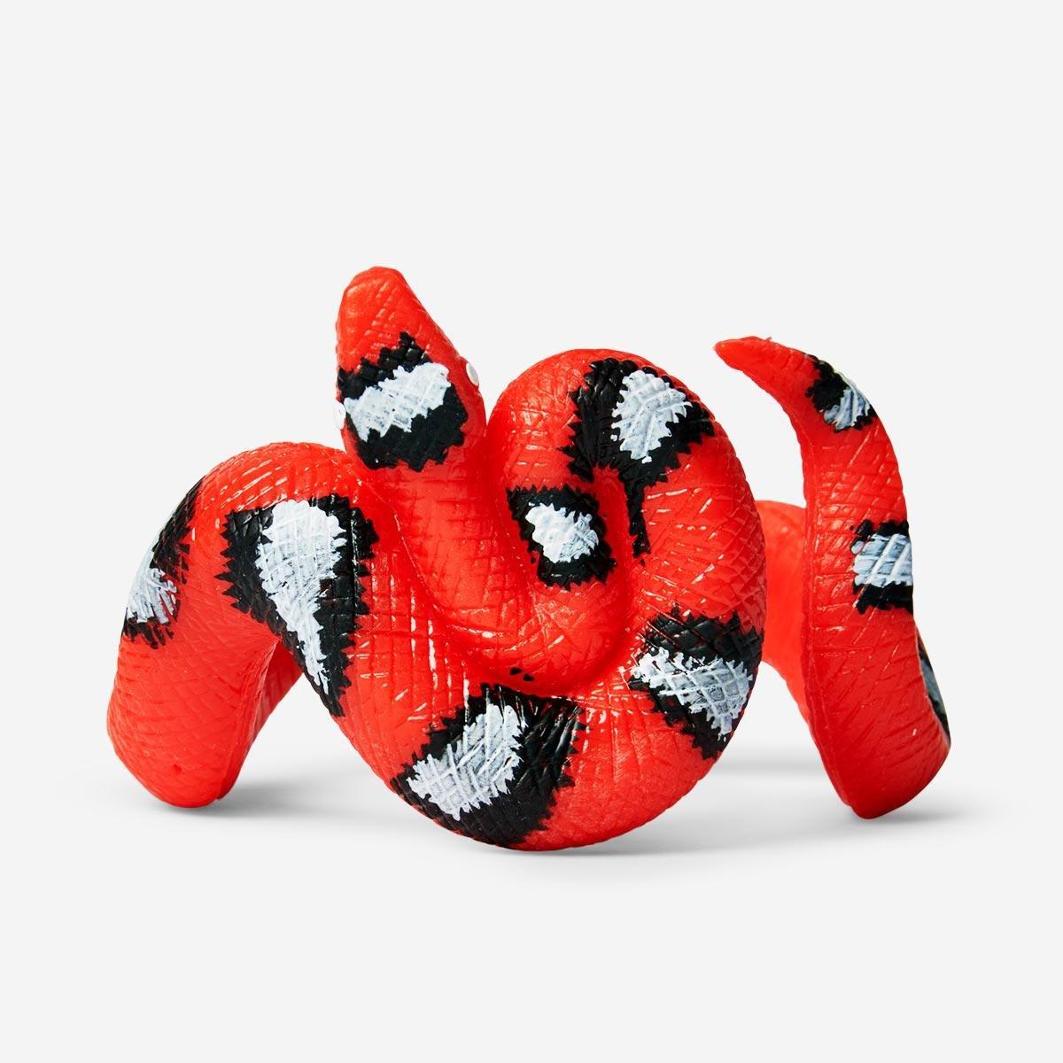 Red snake rubber bracelet toy