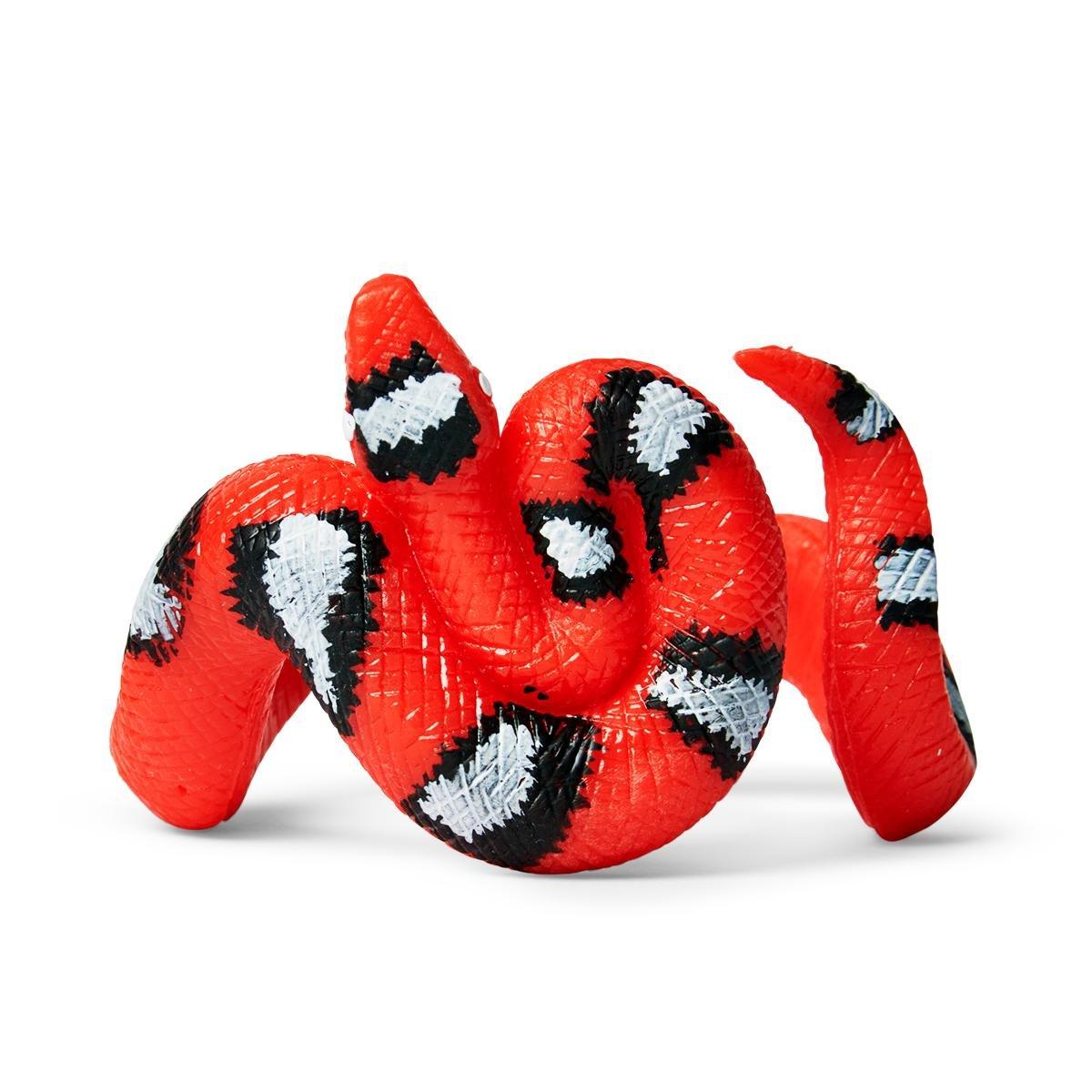 Red snake rubber bracelet toy