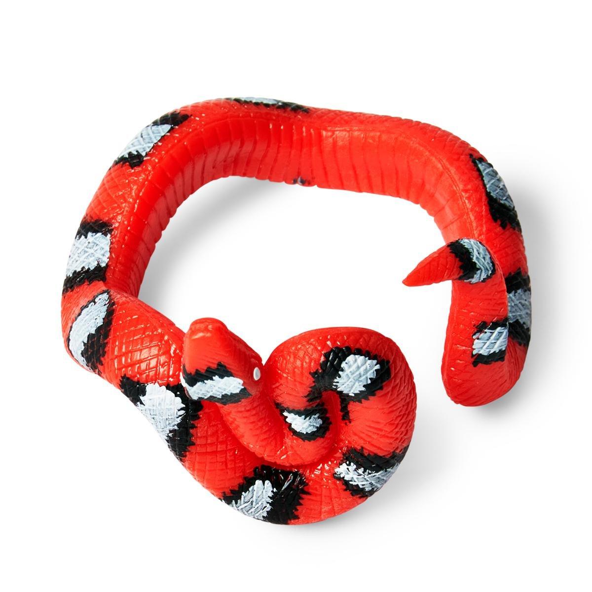 Red snake rubber bracelet toy