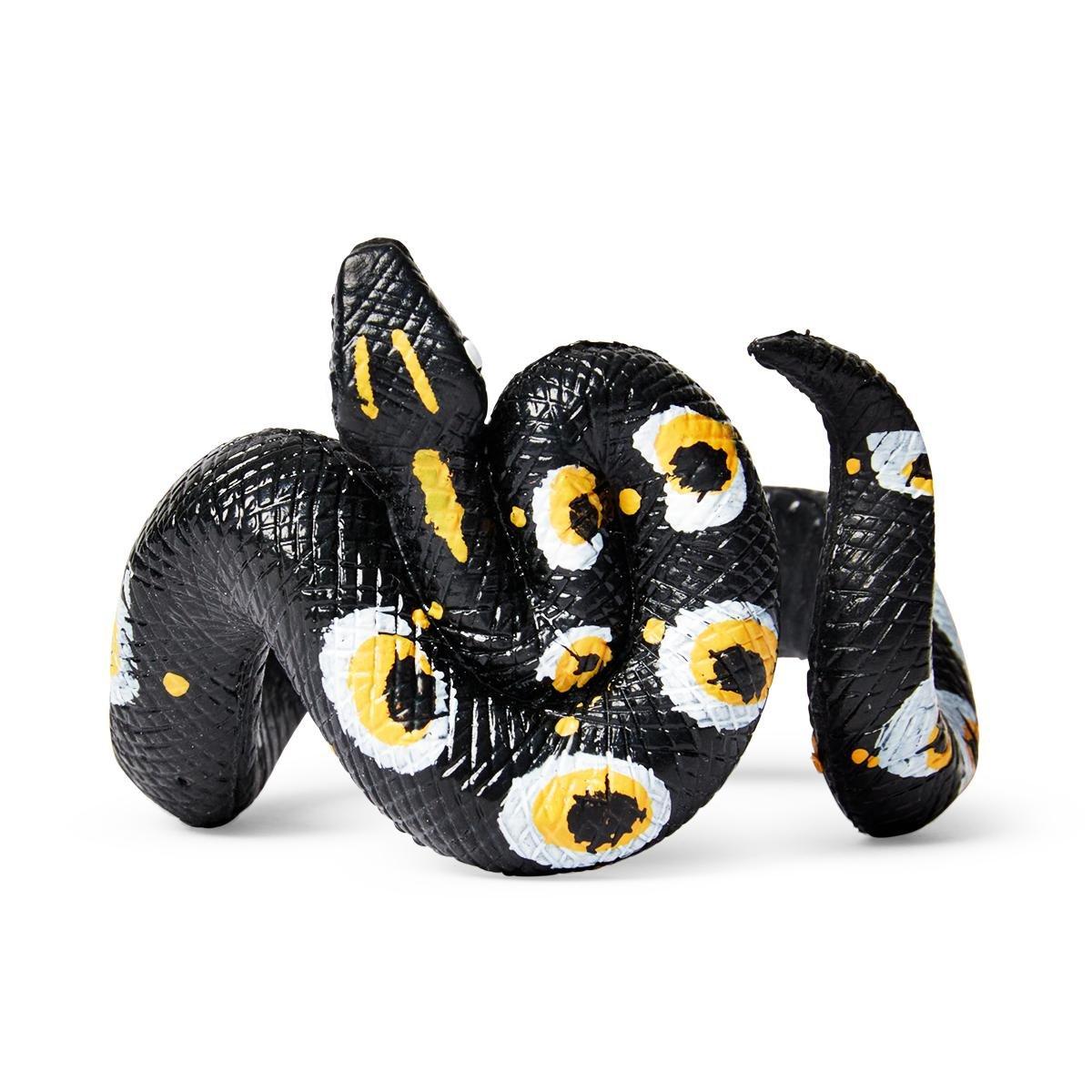 Black snake rubber bracelet toy