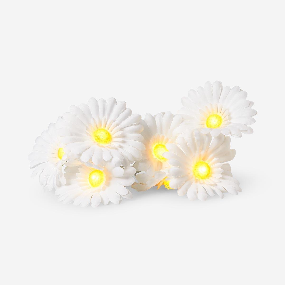 Yellow floral string lights