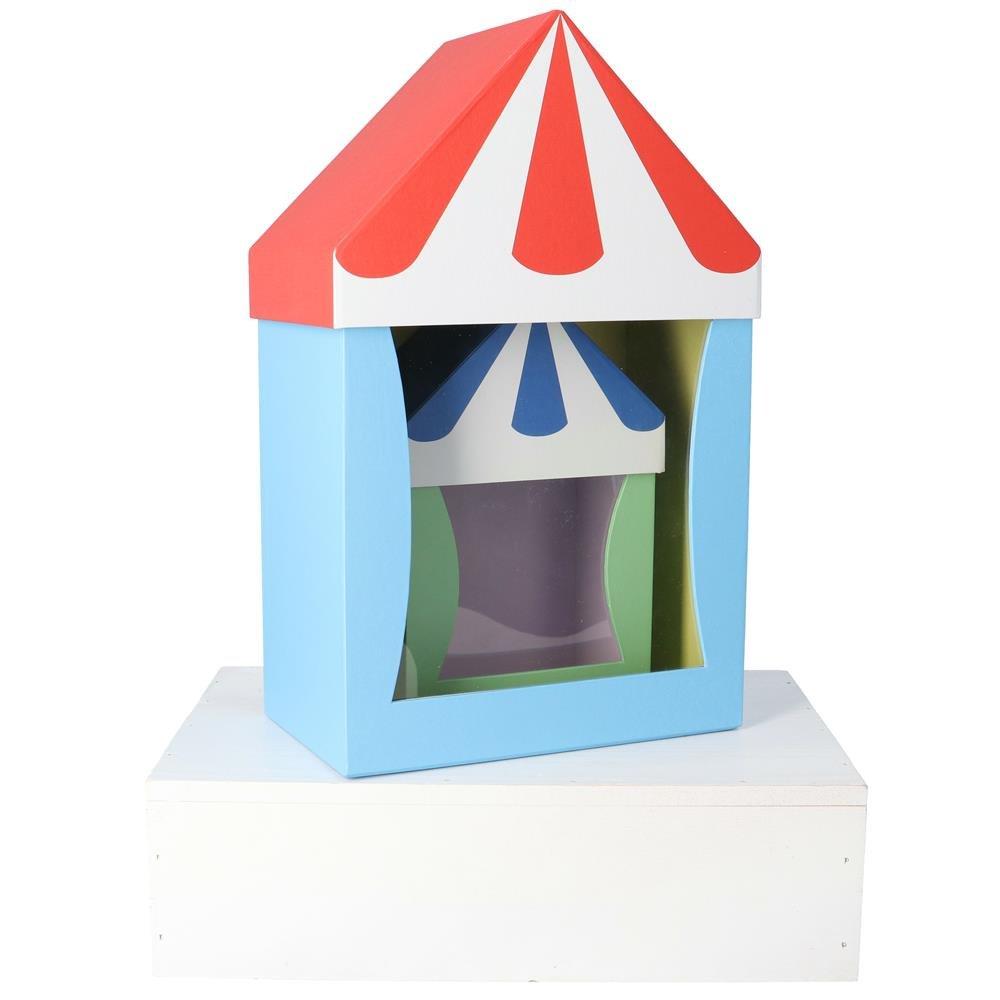 Multicolour storage tin. 16 cm