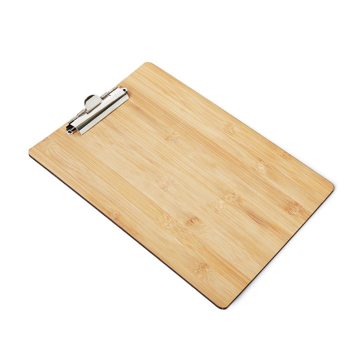 Brown bamboo clipboard. a4