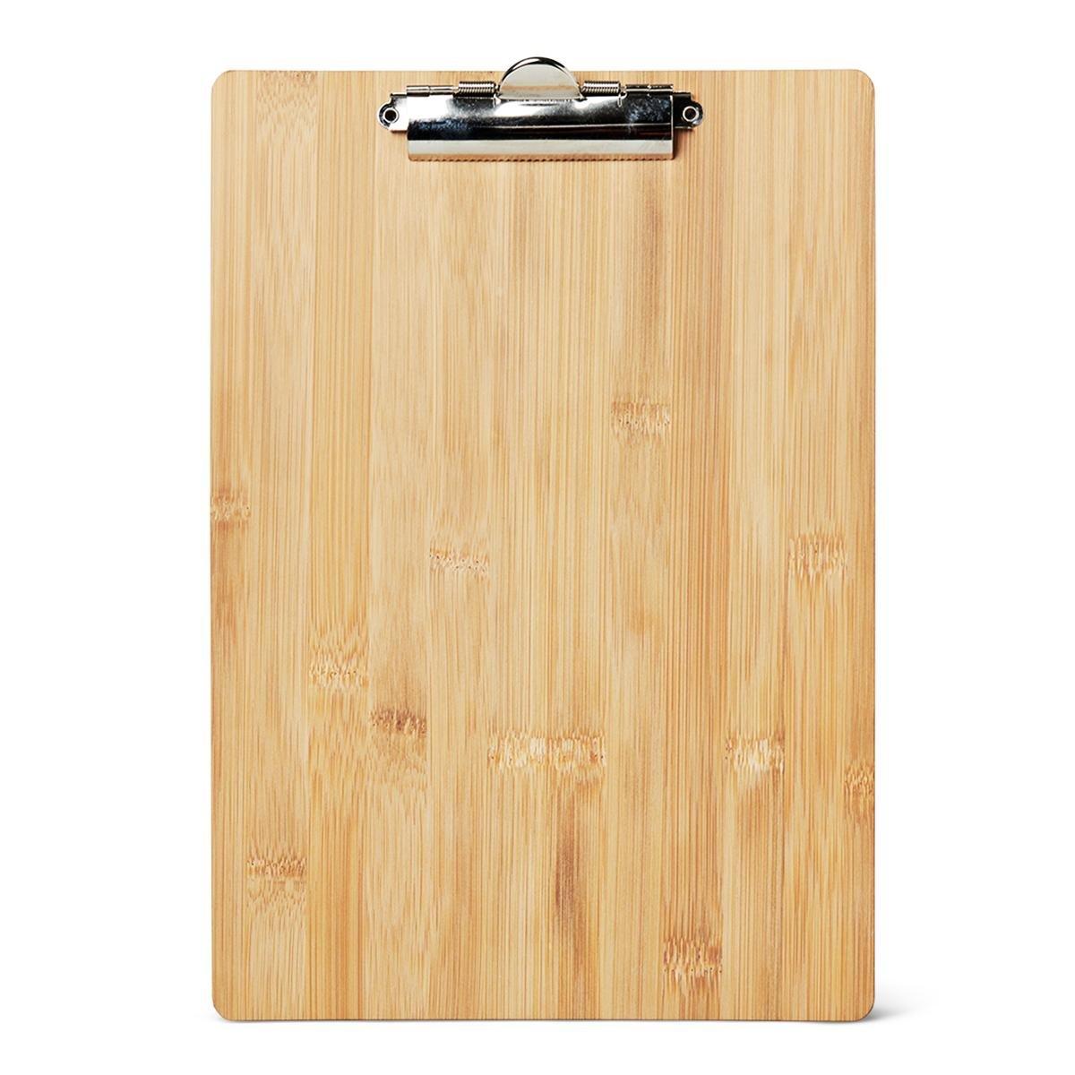 Brown bamboo clipboard. a4