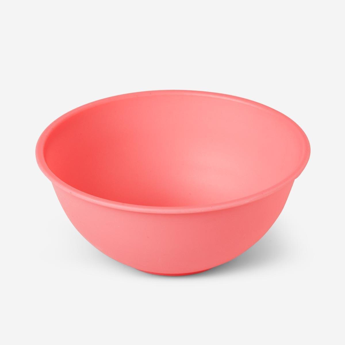 Multicolour strong plastic bowls. 6pcs