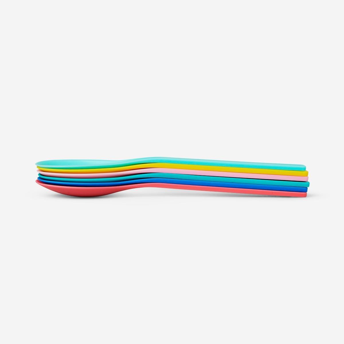 Multicolour strong plastic spoons