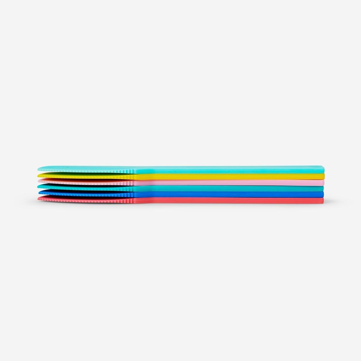 Multicolour strong plastic knives table knives