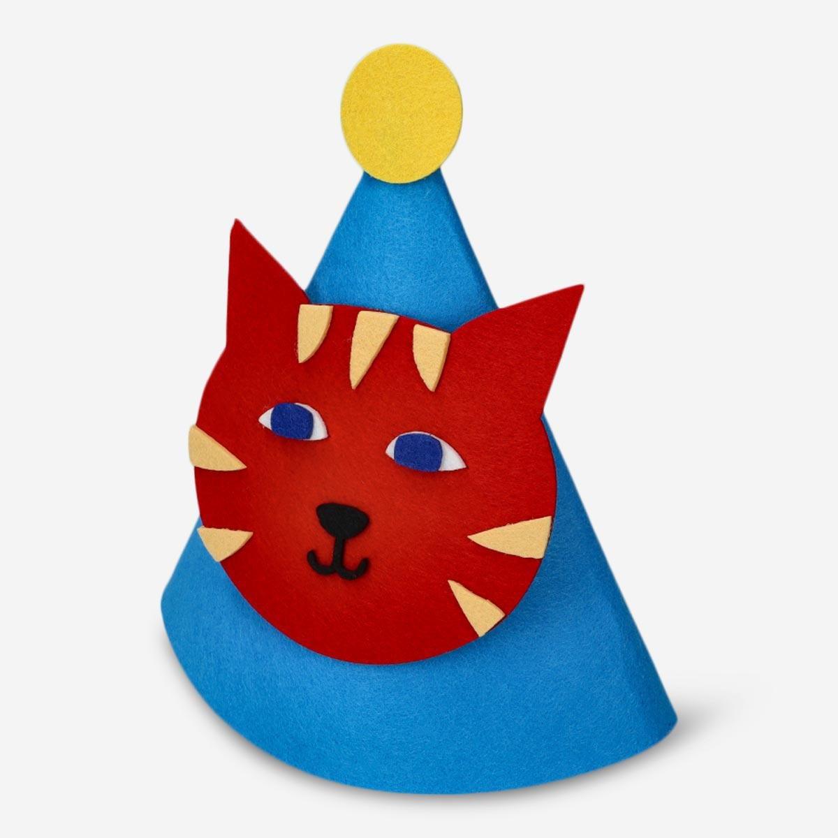 Cat felt part hat