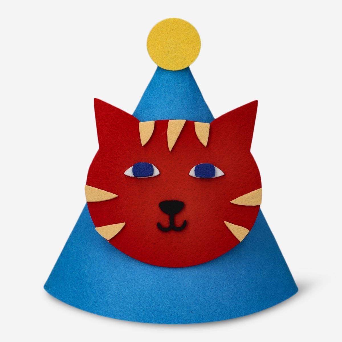 Cat felt part hat