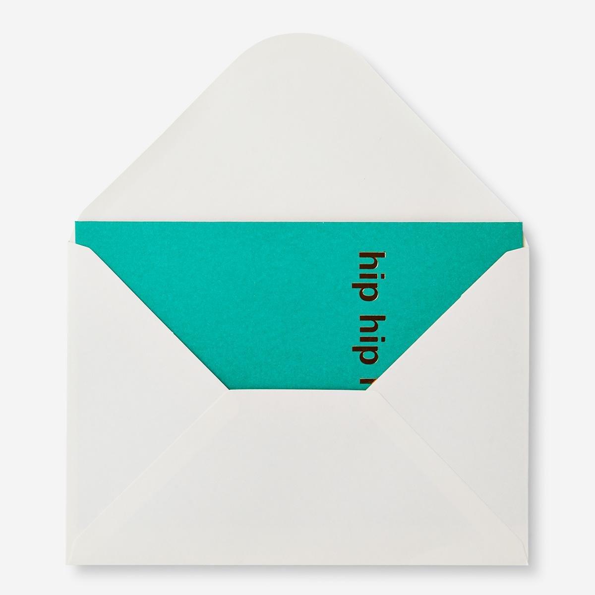 Green greeting card