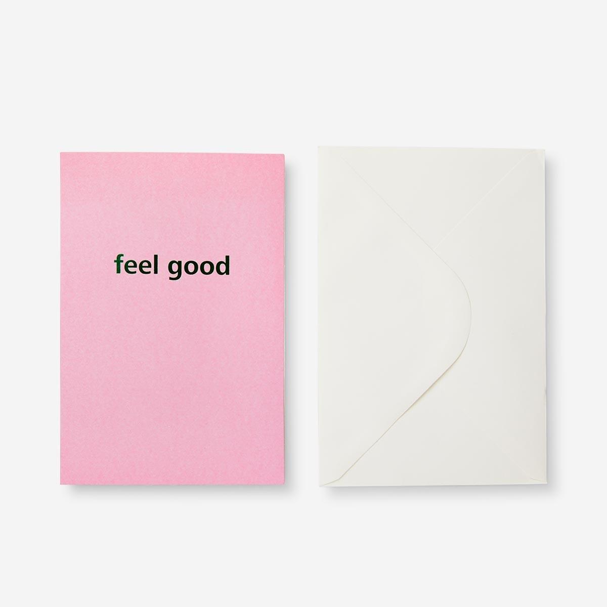 Pink feel good card