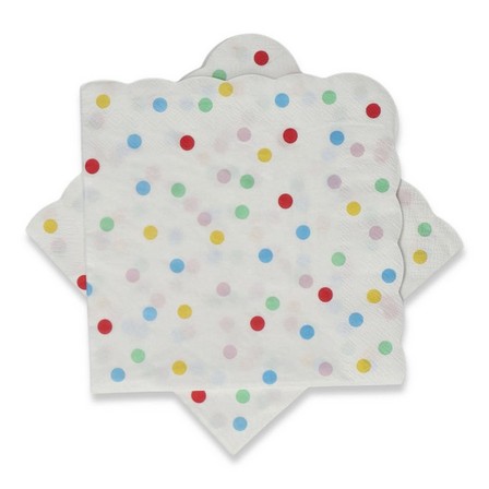Multicolour polka dotse napkins