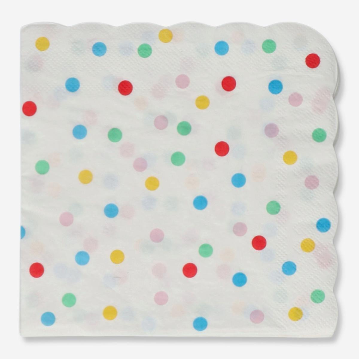 Multicolour polka dotse napkins