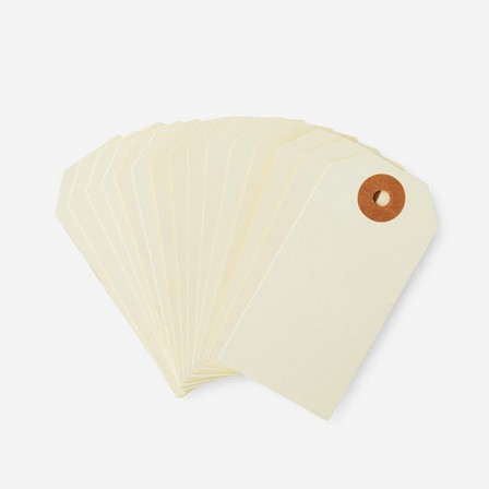White cardboard gift tags