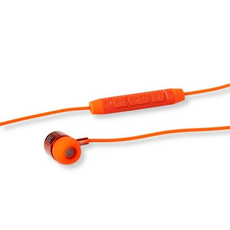 Orange earphones