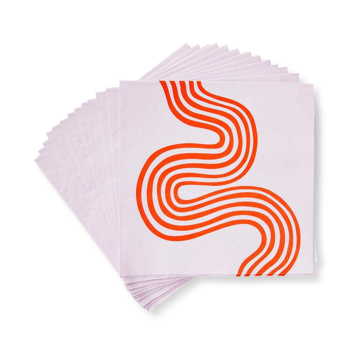 White serviettes napkins