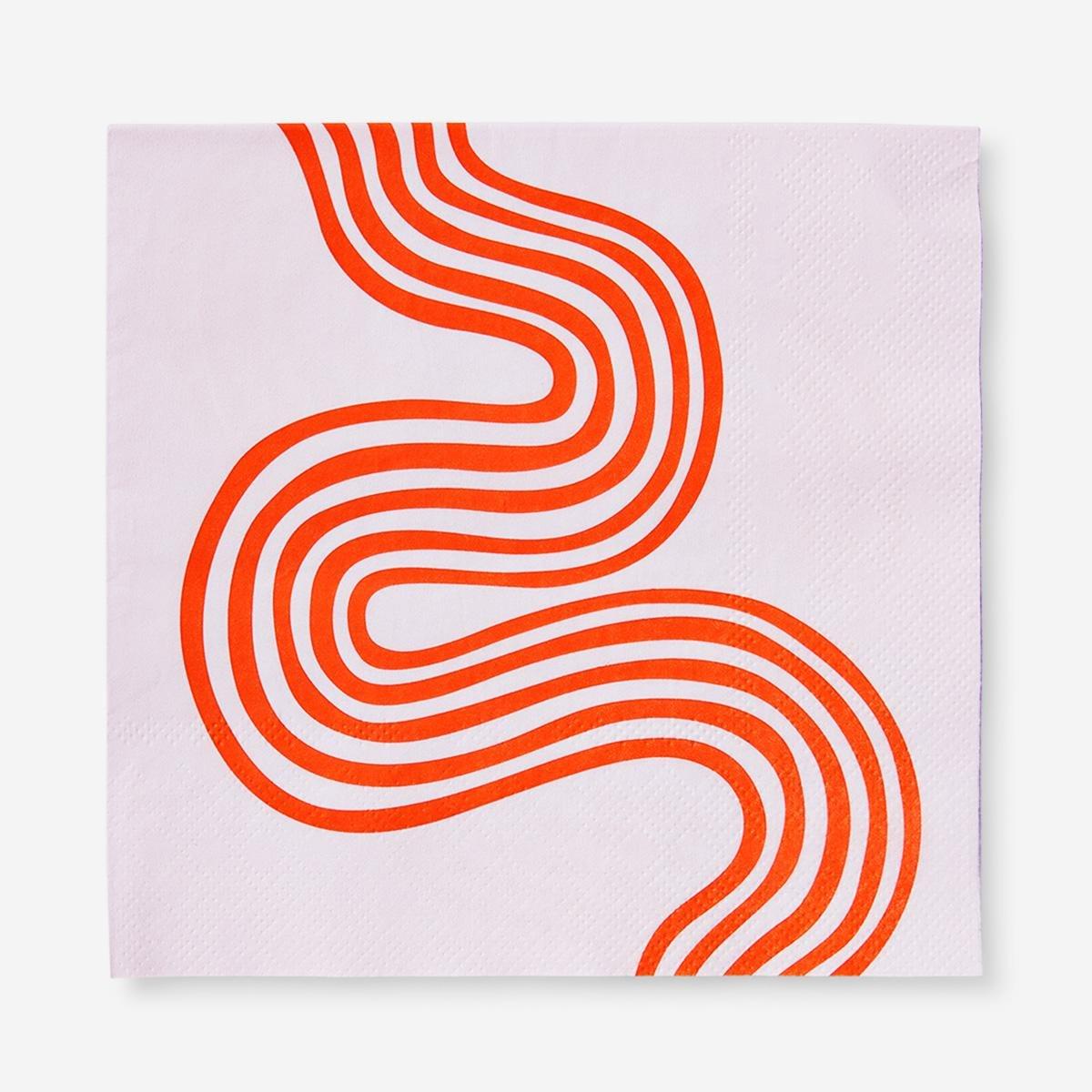 White serviettes napkins