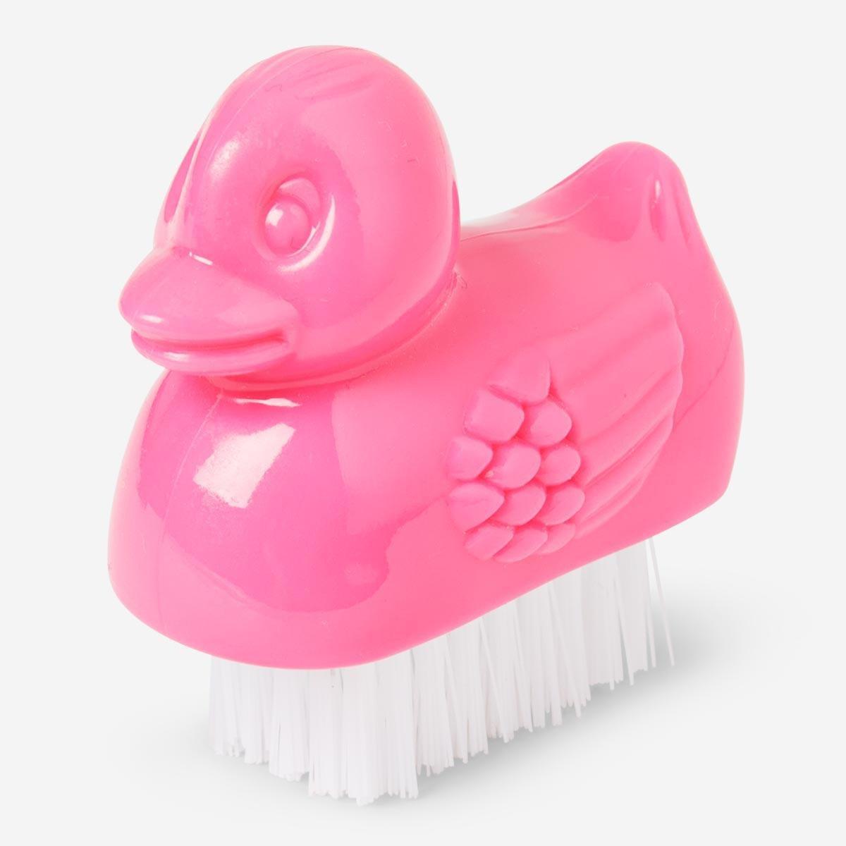 Pink duck nailbrush