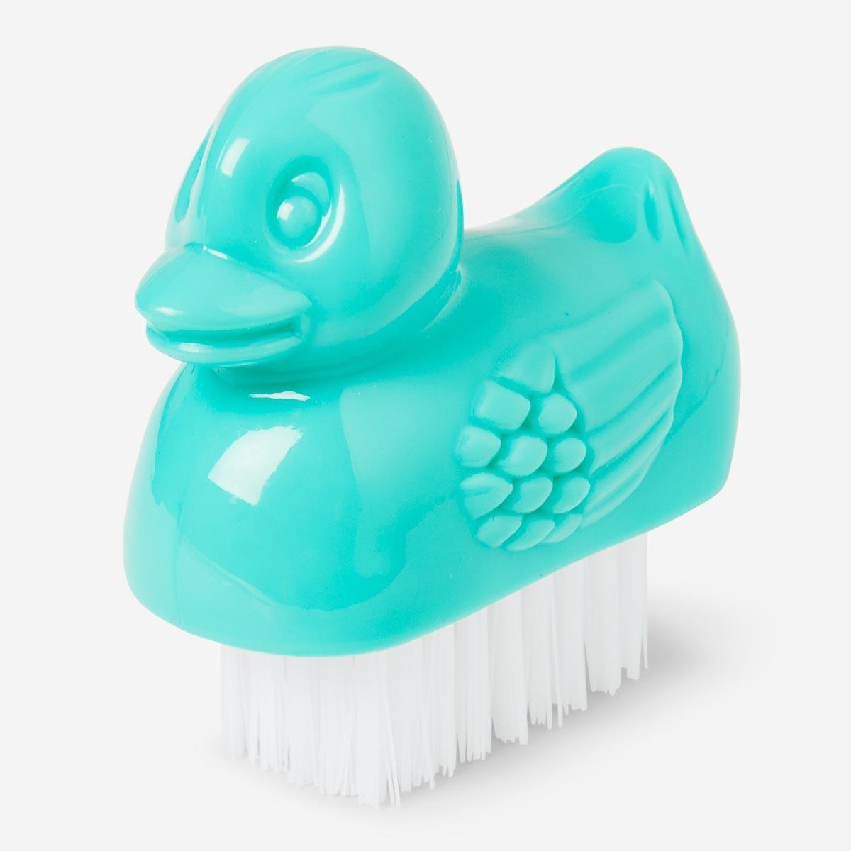 Turquoise duck nailbrush