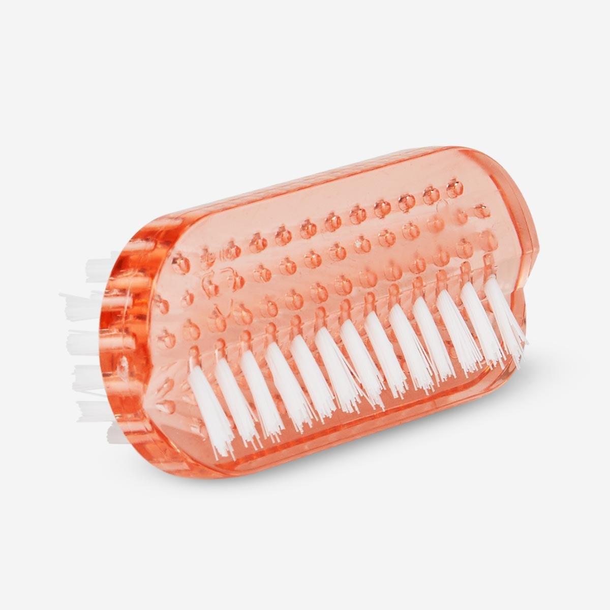 Peach recycled plastic nail brush