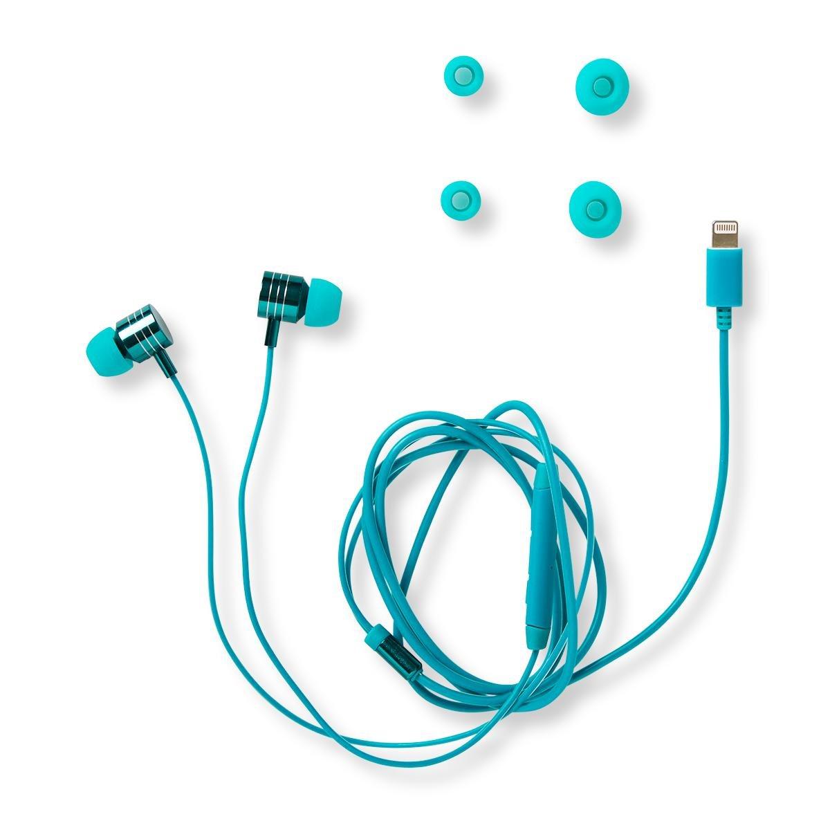Blue earphones