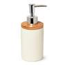 White ceramic soap dispenser