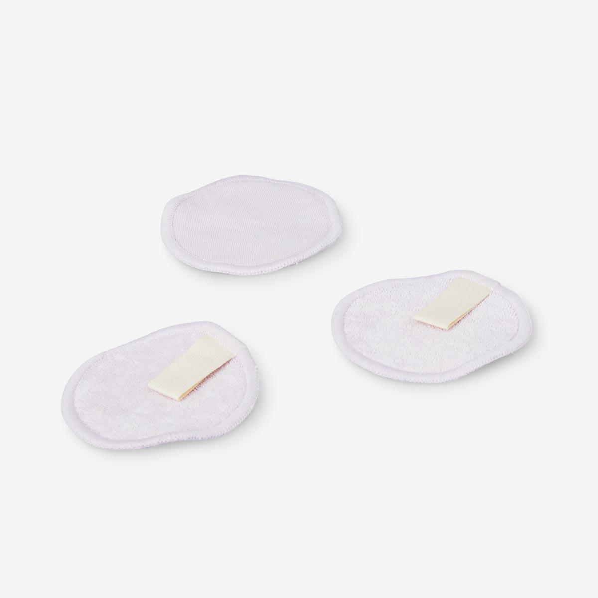 White cotton reusable pads