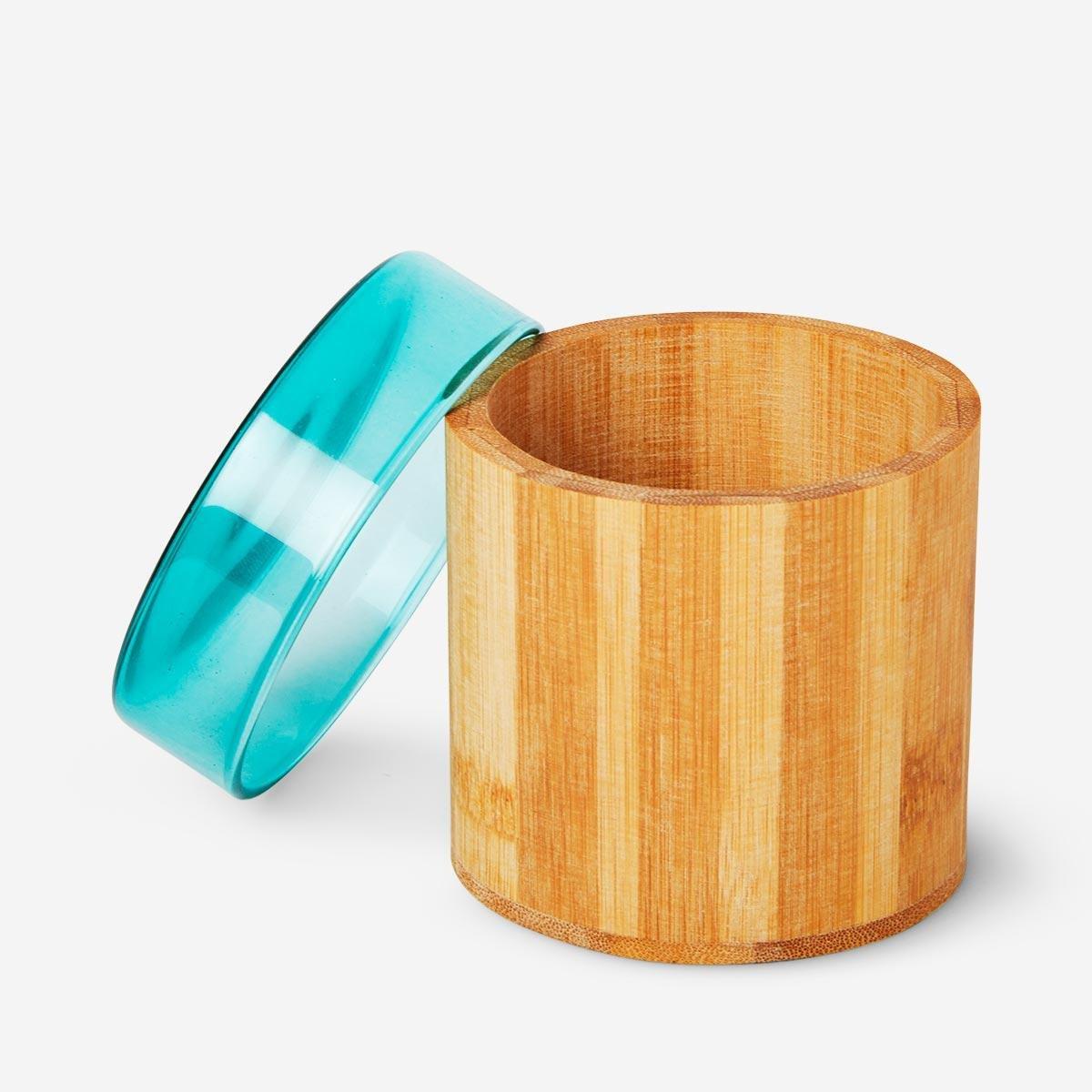 Bamboo organiser pot