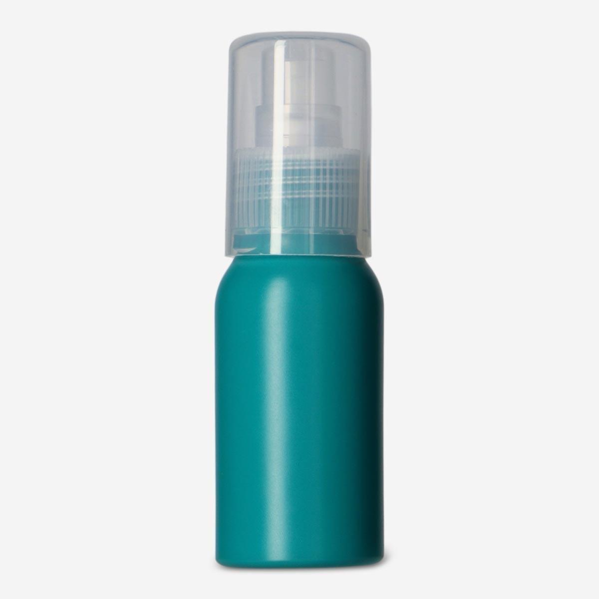 Green travel bottle. 50 ml