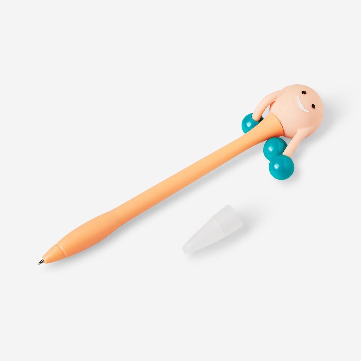 Orange decorative ballpoint pen