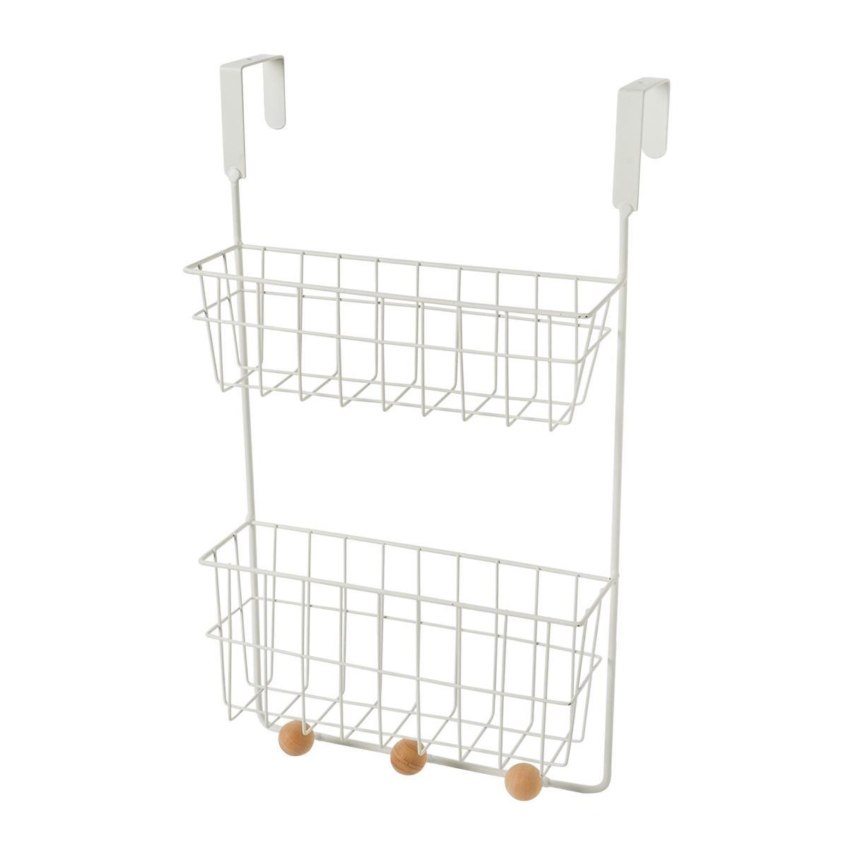 White over door wire shelf unit