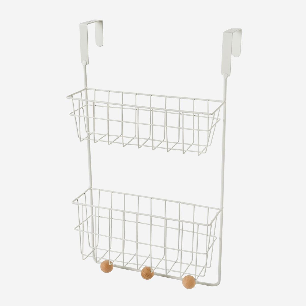 White over door wire shelf unit